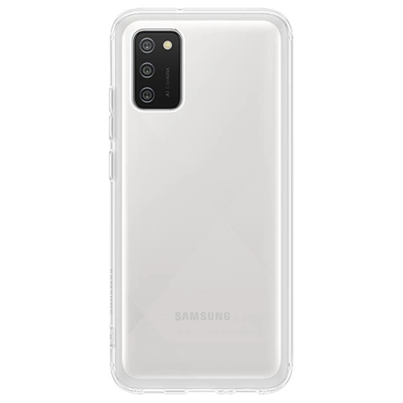 Samsung Galaxy A02S pehmeä läpinäkyvä kuori läpinäkyvä