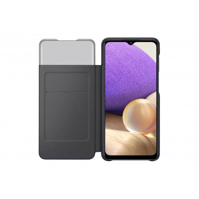 Samsung Galaxy A42 5G Smart S View Wallet -kotelo musta