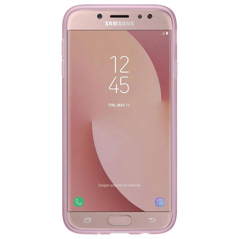 Samsung Galaxy J3 2017 Dual Layer -suojakotelo vaaleanpunainen EF-PJ330CPEG
