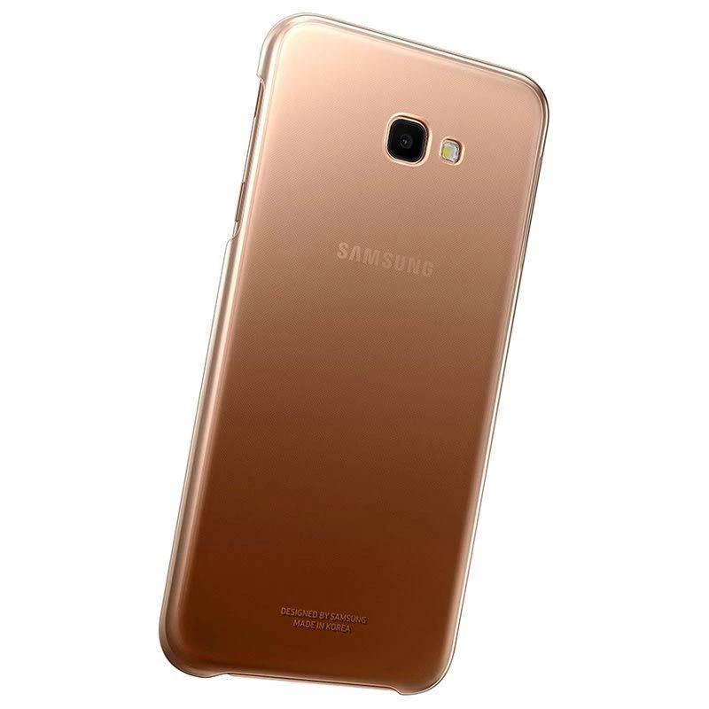 Samsung Galaxy J4 Plus liukuvärjätty kuori EF-AJ415CFEGWW kulta