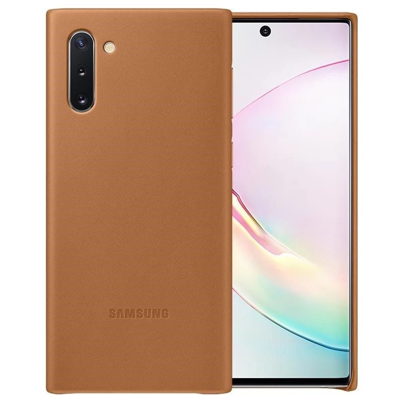 Samsung Galaxy Note 10 nahkakotelo camel