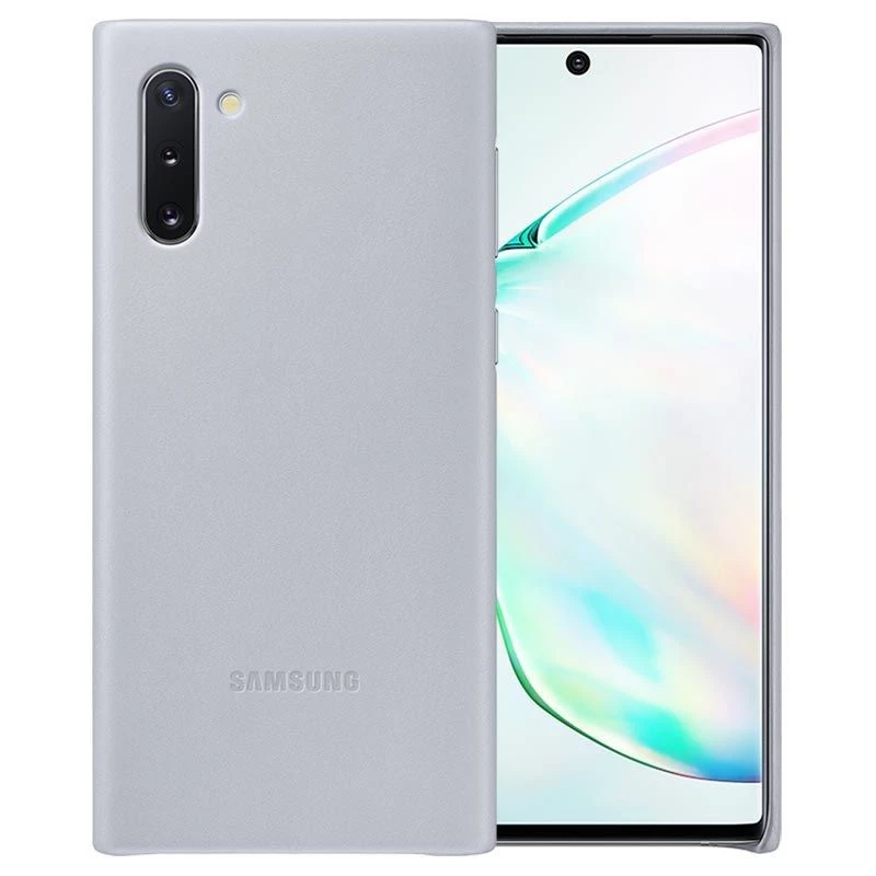 Samsung Galaxy Note 10 nahkakotelo harmaa