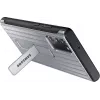Samsung Galaxy Note 20 / Note 20 5G Protective Standing Cover kuori hopea