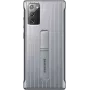 Samsung Galaxy Note 20 / Note 20 5G Protective Standing Cover kuori hopea