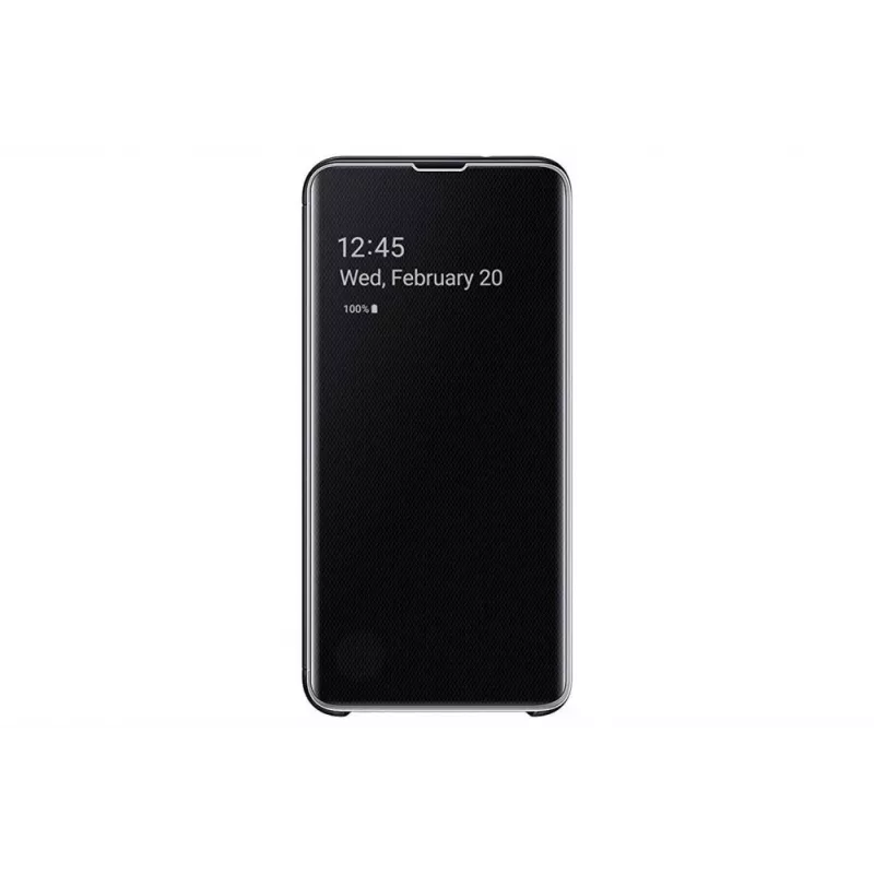 Samsung Galaxy S10+ Clear View Cover EF-ZG975CBEGW musta