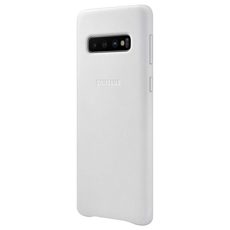 Samsung Galaxy S10 nahkakuori valkoinen