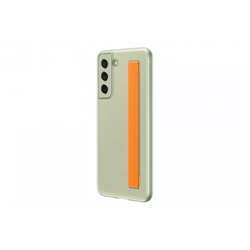 Samsung Galaxy S21 FE Clear Strap -kotelo Olive Green