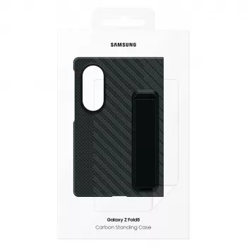 Samsung Galaxy Z Fold8 Carbon Standing -kotelo jalustalla – musta, EF-XF971SBEGWW