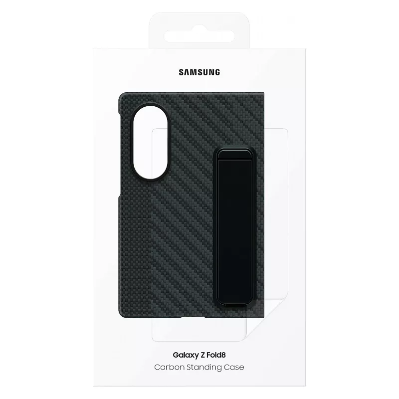 Samsung Galaxy Z Fold8 Carbon Standing -kotelo jalustalla – musta, EF-XF971SBEGWW