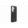 Samsung GP-FPS931PGABW Enzo Aramid kuori Samsung Galaxy S25:lle, musta hopea