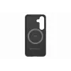 Samsung GP-FPS936PGABW Enzo Aramid -kotelo Galaxy S25 Plus, musta hopea