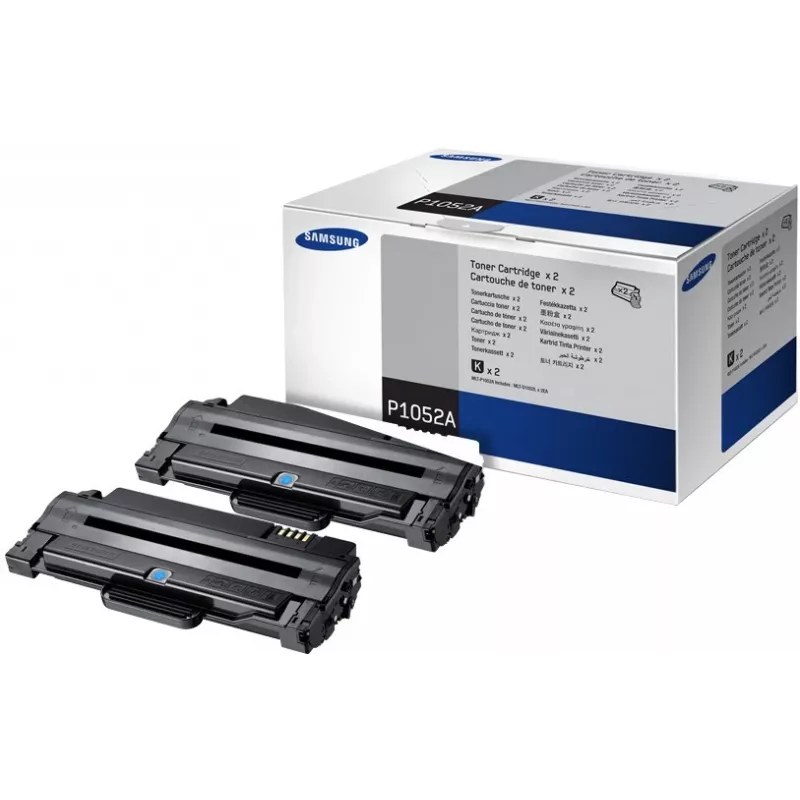 Samsung HP MLT-P1052A - 2 kpl:n pakkaus - High Yield - musta - alkuperäinen - värikasetti (SV115A)