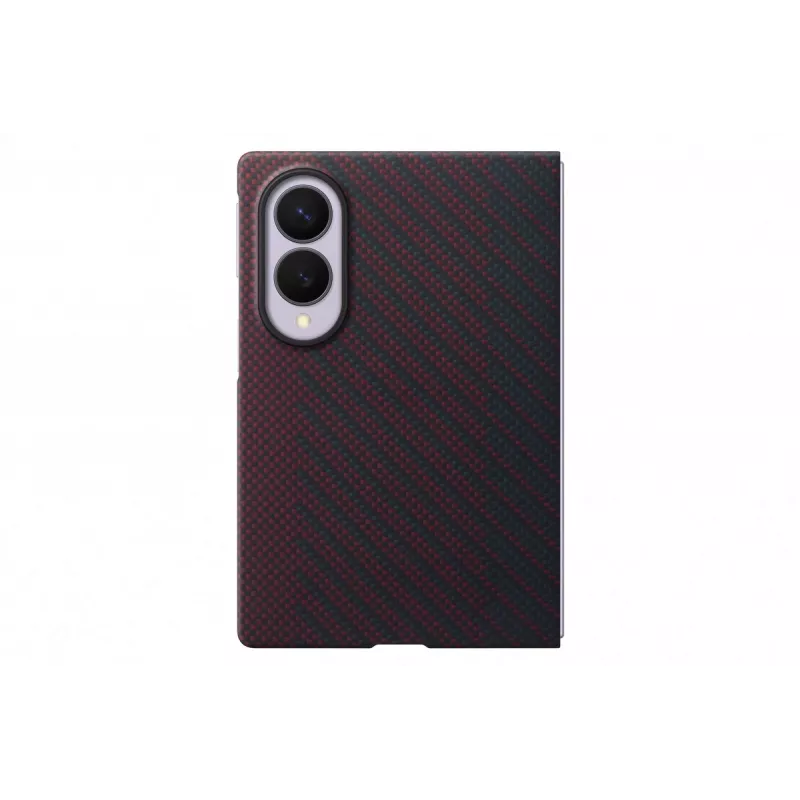 Samsung EF-KF971 Carbon Magnet -suojakotelo Galaxy Z Fold8 -puhelimelle, punainen