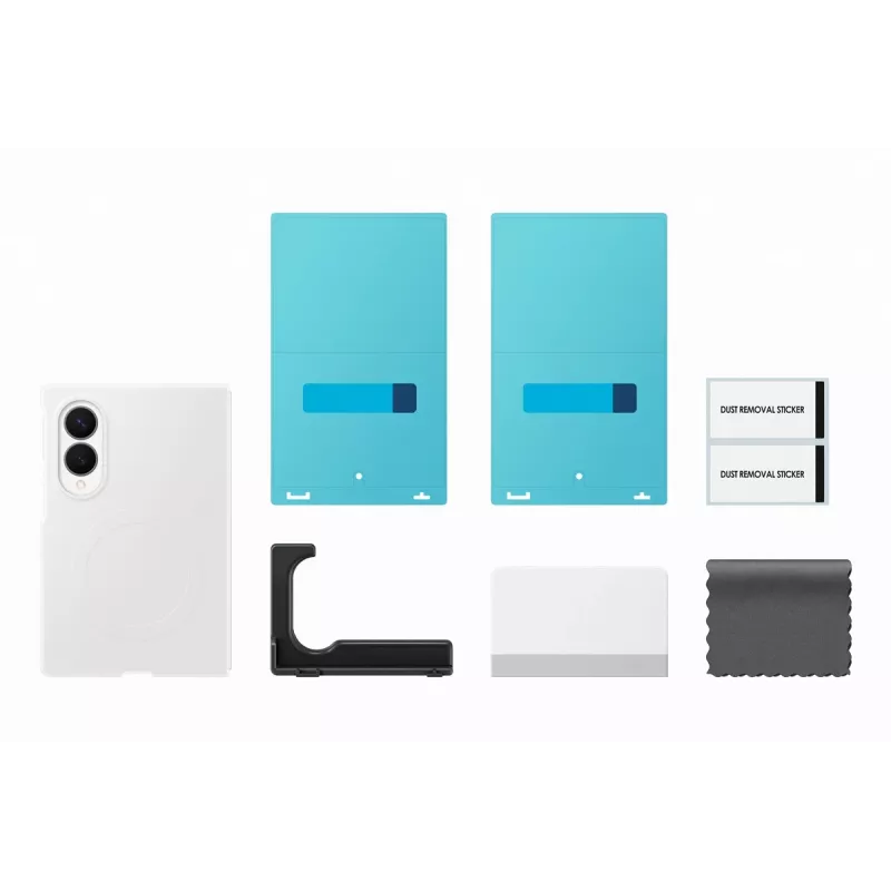 Samsung Silicone Magnet Case Galaxy Z Fold 8:lle - valkoinen (MagSafe-yhteensopiva)