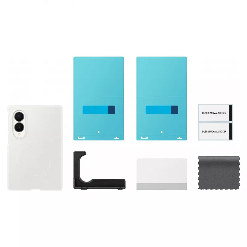 Samsung Silicone Magnet Case Galaxy Z Fold 8:lle - valkoinen (MagSafe-yhteensopiva)
