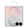 Samsung Silicone Ring Magnet -kotelo Galaxy Z Flip8, valkoinen