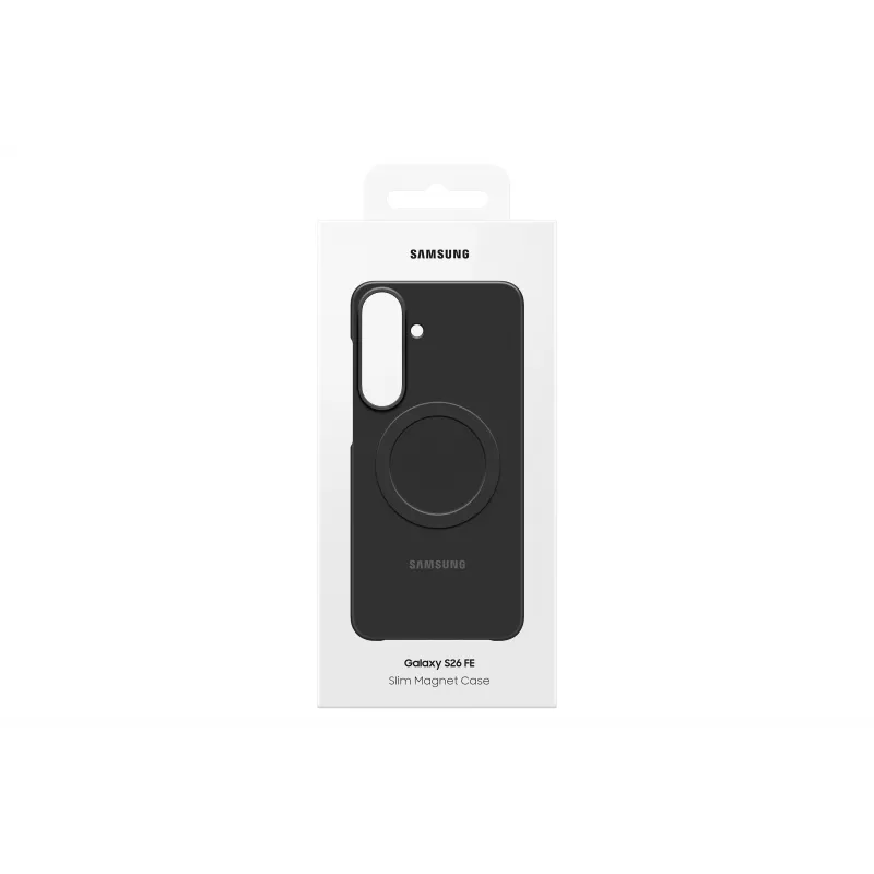Samsung Slim Magnet -kotelo Galaxy S26 FE -puhelimelle, musta