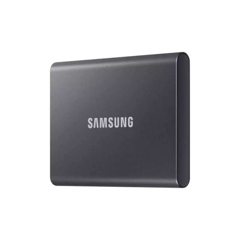 Samsung T7 -kannettava SSD, 2000 GB, USB Type-C, 3.2 Gen 2, 1050 MB/s, salasana, harmaa