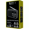 SANDBERG Speaker Radio FM+BT Recharge kannettava Bluetooth-kaiutin FM-radiolla, AUX, USB, MicroSD, 6W, musta