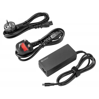 SANDBERG USB-C AC-laturi PD65W EU+UK