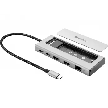 SANDBERG USB-C 6in1 Travel Dock SSD, 136-82