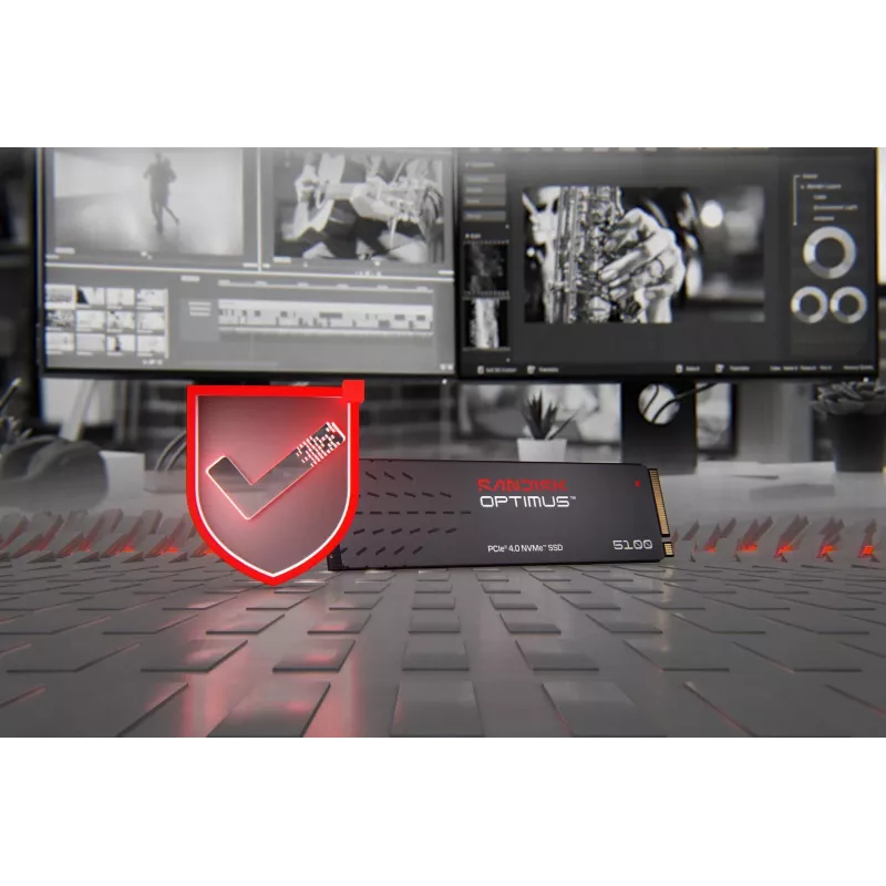 SanDisk 1TB M.2 NVMe PCIe 4.0 sisäinen SSD - 7100MB/s luku, 6700MB/s kirjoitus