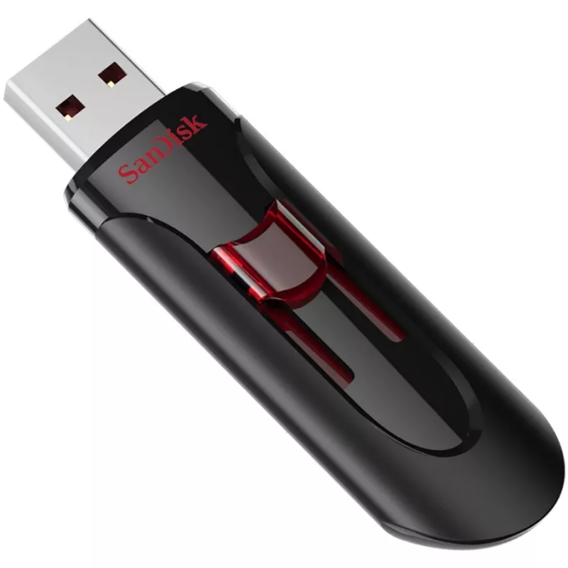 SanDisk Cruzer Glide 256GB USB 2.0 muistitikku (SDCZ600-256G-G35) - musta