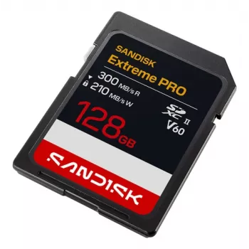 SanDisk Extreme PRO 128GB SDXC UHS-II muistikortti (V60, U3)