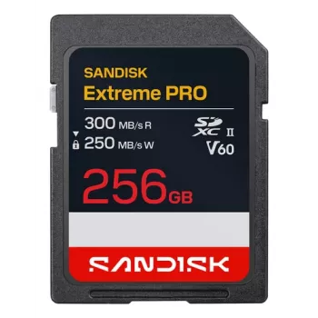 SanDisk Extreme PRO 256GB SDXC UHS-II V60 U3 -muistikortti