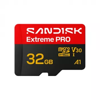 SanDisk Extreme PRO microSDHC 32GB UHS-I U3 V30 muistikortti, lukunopeus jopa 100 MB/s
