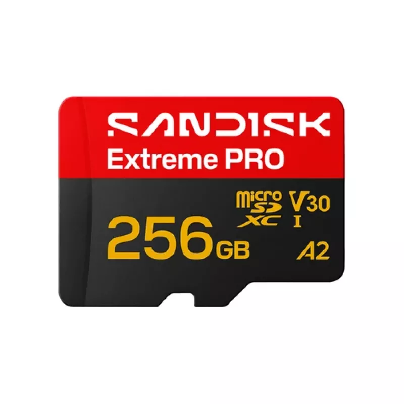 SanDisk Extreme PRO microSDXC 256 GB UHS-I U3 V30 A2 + SD-sovitin