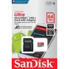 SanDisk Ultra 64GB microSDXC-muistikortti SD-sovittimella
