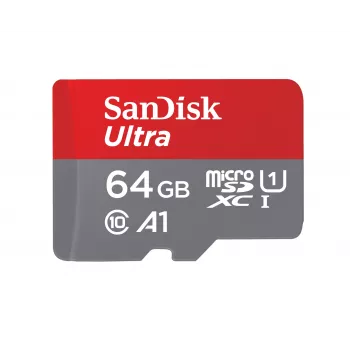 SanDisk Ultra 64GB microSDXC-muistikortti SD-sovittimella