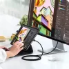 SATECHI Thunderbolt 5 Pro -kaapeli 1m USB-C - USB-C – 120Gbit/s, 240W, musta