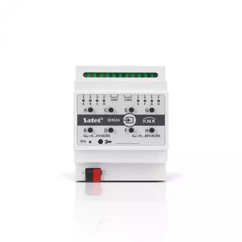 SATEL KNX-BIN24 8-kanavainen binääritulomoduuli, DIN-kisko, KNX TP