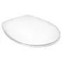 SAVAL GBG WC-istuin Soft-Close/Quick-Release, D-muoto, valkoinen, duroplast, ruostumattomat saranat