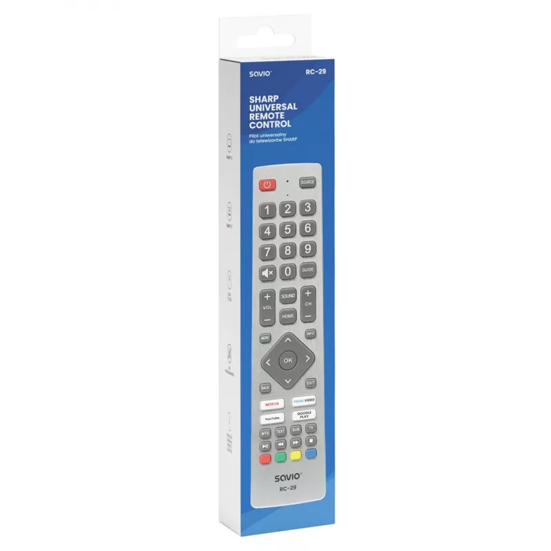 SAVIO RC-29 yleiskaukosäädin SHARP-televisioille