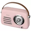 SAVIO RS-03 kannettava radio FM/AM MP3 USB/SD-toistolla, pinkki