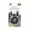 SBOX USB-TYPEC-15B USB-A - USB-C -kaapeli 1,5 m Blackberry Black