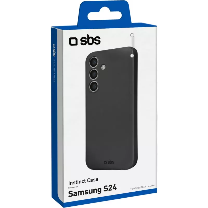 SBS Instinct Suojakuori Samsung Galaxy S24 -puhelimelle, musta TEINSTSAS24K