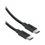SBS USB-C–USB-C nailonkaapeli 2m 240W musta