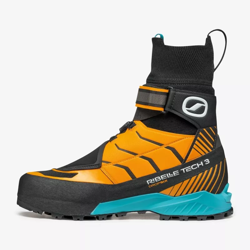 Scarpa Ribelle Tech 3 HD Mountaineering Boots - musta/kirkkaanoranssi - koko 40 EU