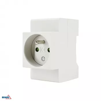 Schelinger A17-FS16 DIN-kiskoon asennettava pistorasia, 2P+PE, 16 A, 250 V