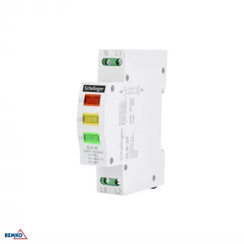 SCHELINGER SL9 3-vaiheinen LED-merkkivalo 230V AC DIN-kiskoasennus