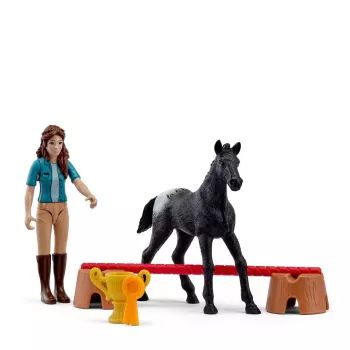 Schleich Horse Club Pocket Set! Turnausvoitto Flocken kanssa