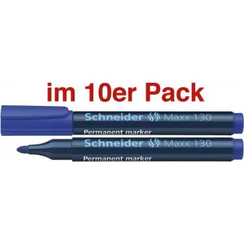 SCHNEIDER 130 pysyvä merkkiaine, pyöreä kärki, sininen, 1,0-3,0 mm, täytettävä 113003