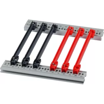 SCHROFF ohjauskengän lisävarustesarja 160TE 2 mm punainen (10 kpl:n pakkaus) 24568363