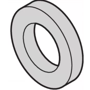 SCHROFF muovinen aluslevy 2,7 mm sisähalkaisija, 6 mm ulkohalkaisija, 0,5 mm paksu, PA 6.6, luonnonvärinen, 100 kpl (21101121)