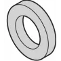 SCHROFF muovinen aluslevy 2,7 mm sisähalkaisija, 6 mm ulkohalkaisija, 0,5 mm paksu, PA 6.6, luonnonvärinen, 100 kpl (21101121)