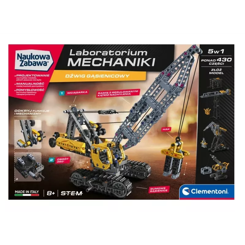 Scientific Fun Mechanics -laboratorio telaketjunosturi Clementoni 50402